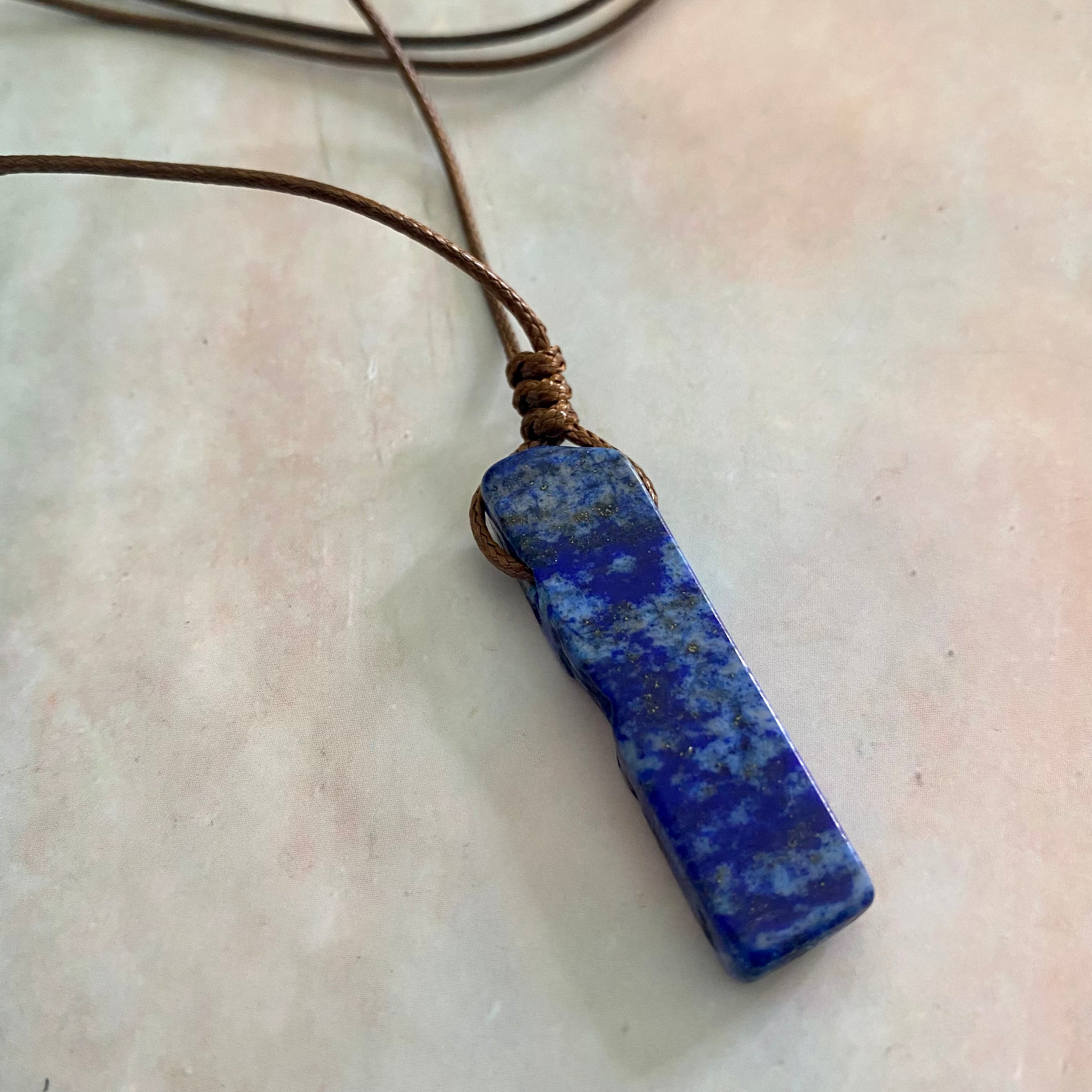 Lapis Rope Necklace